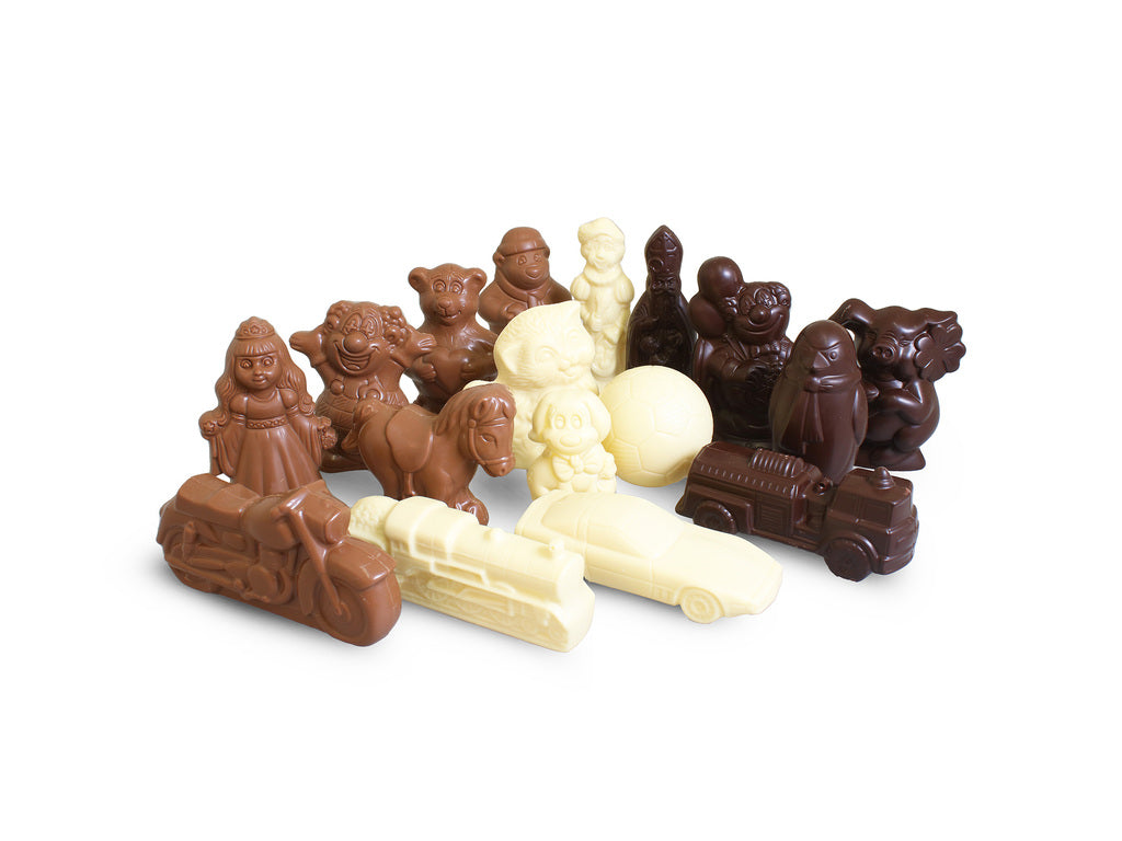 Assortiment Chocoladefiguurtjes (3st) SUIKERVRIJ