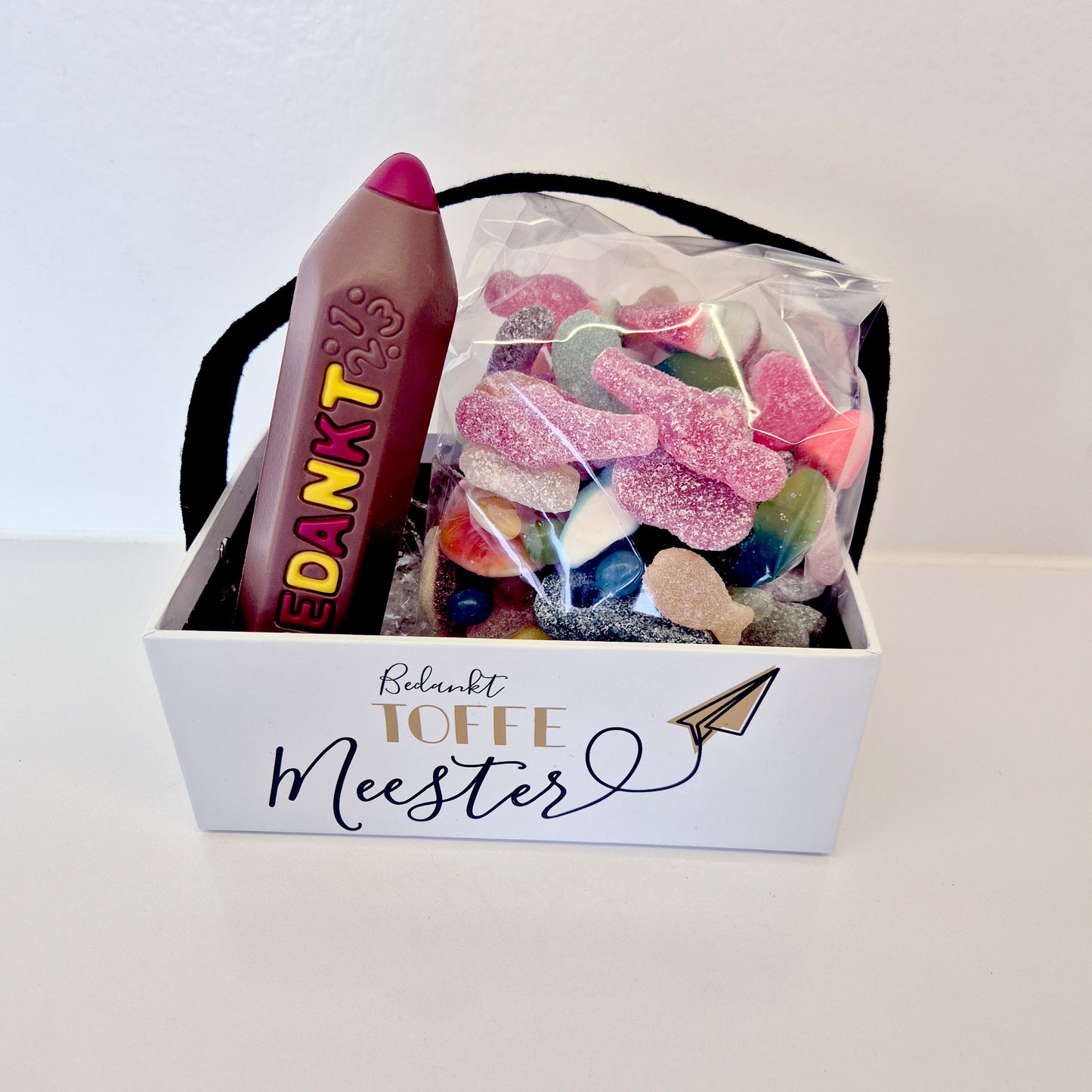 Geschenkpakket ´Meester´ snoep en chocolade