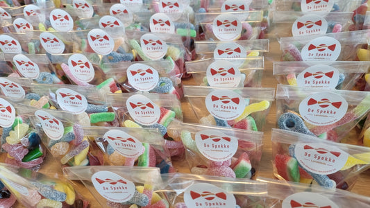 Zakje met verschillende snoepjes