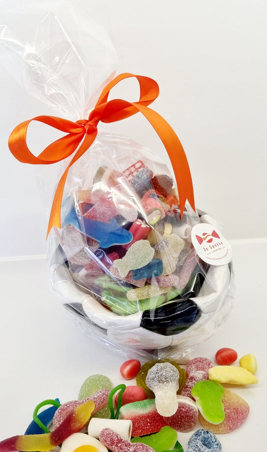 Voetbal opgevuld met snoep - 500gr