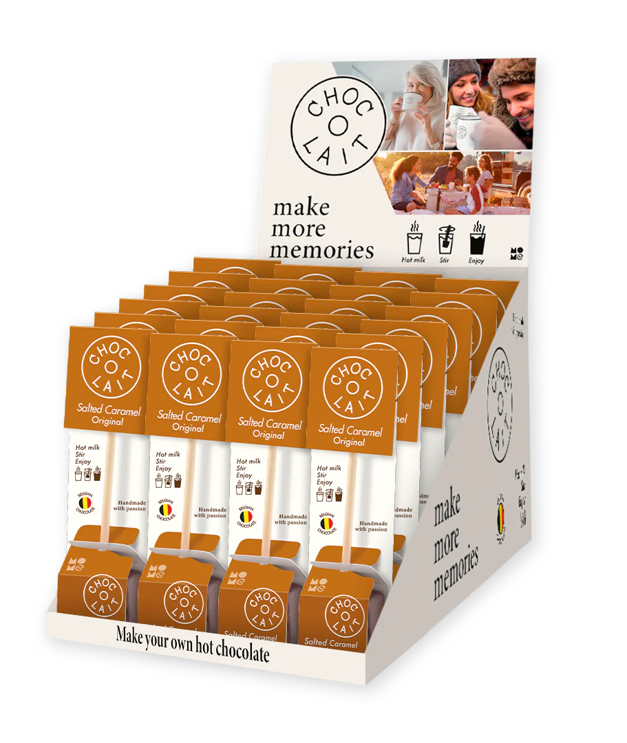 Choc-o-Lait Melk chocolade met gezouten caramel ganache - chocoladestick