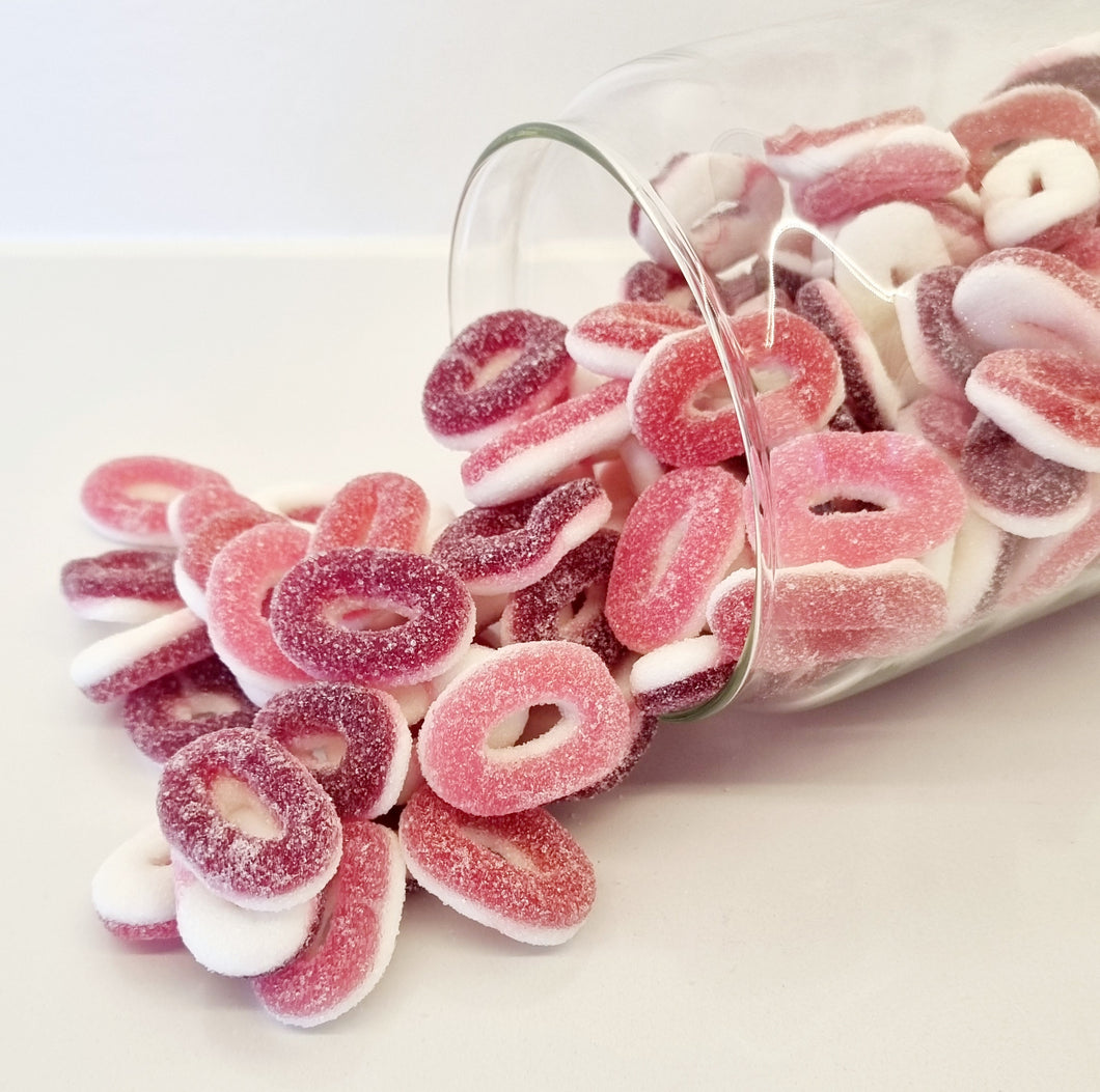 Trolli mini ringen met rode vruchtensmaak