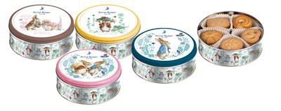 Vintage blik gevuld met lekkere deense koekjes