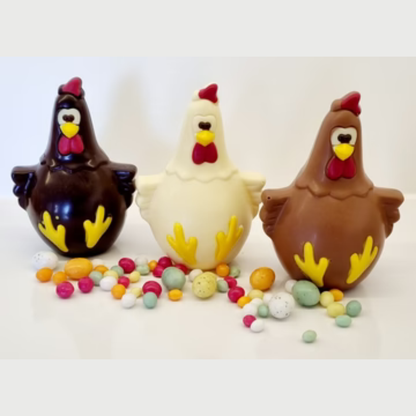 Gekke kip - chocolade figuur