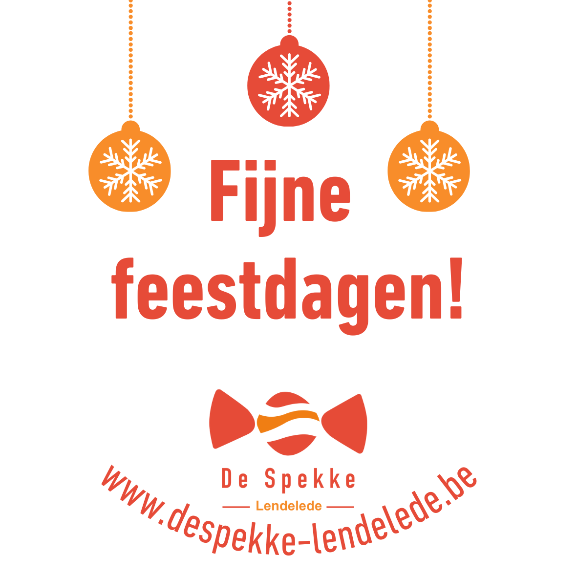 Snoepdoos : 'Fijne Feestdagen!'